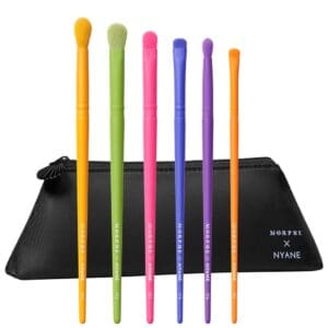 MORPHE X NYANE VIBRANT BLENDS 6-PIECE EYE BRUSH SET + BAG