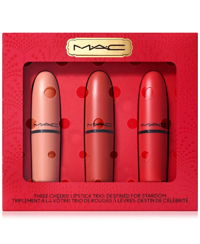 MAC Three Cheers! Lipstick Set - Image 1
