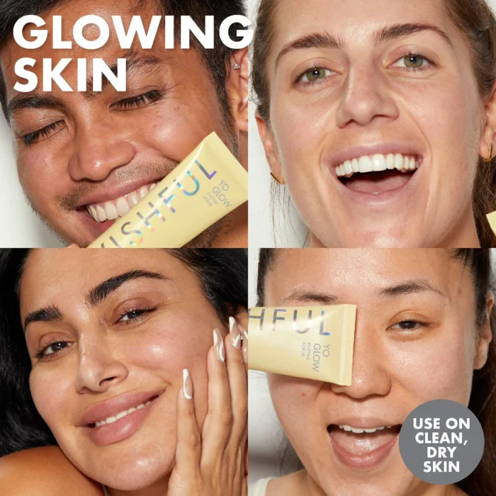 ⁦ويشفول مقشر وسكراب الوجه Yo Glow 100ml⁩ - الصورة ⁦3⁩