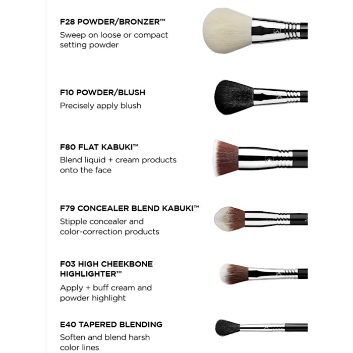 ⁦سيجما طقم فراشي بروفيشينال للوجه والعيون ١٢ قطعه⁩ - الصورة ⁦2⁩