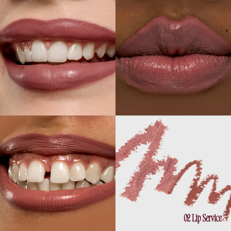 ⁦فوي قلم تحديد ولبستيك ثنائي طويل الثبات/Lip Service⁩ - الصورة ⁦2⁩